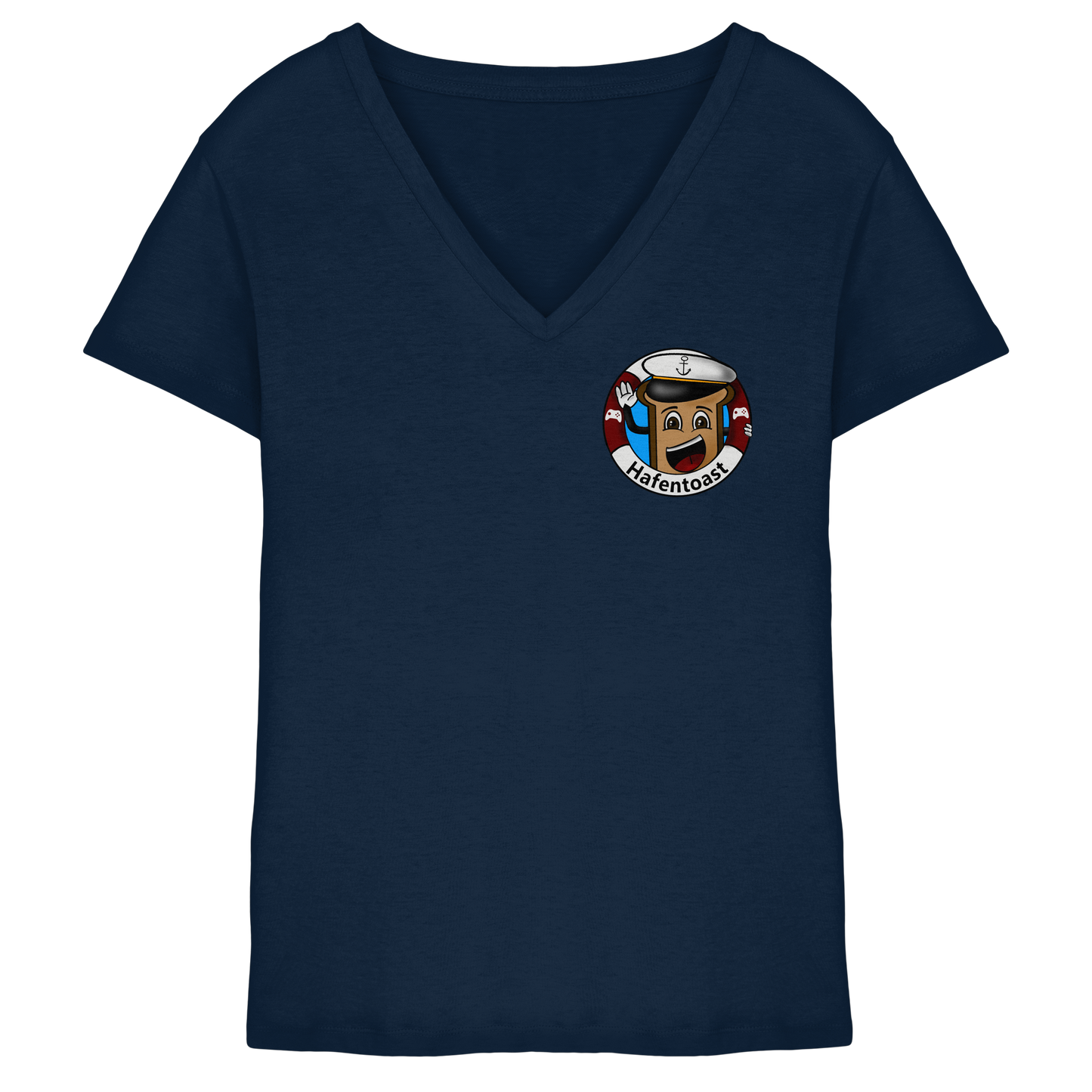 Hafentoast Logo - Ladies V-Neck Shirt