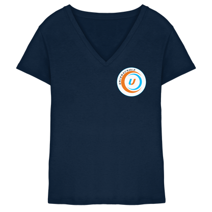 UniUnschuld Logo - Ladies V-Neck Shirt