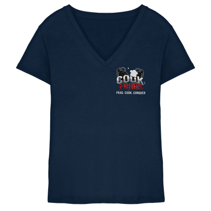 cookfrags Logo - Ladies V-Neck Shirt
