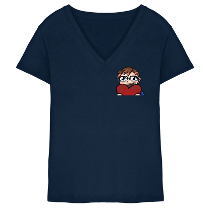 Stuggi888 Heart - Ladies V-Neck Shirt