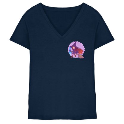 LuciaValchiria Witch - Ladies V-Neck Shirt