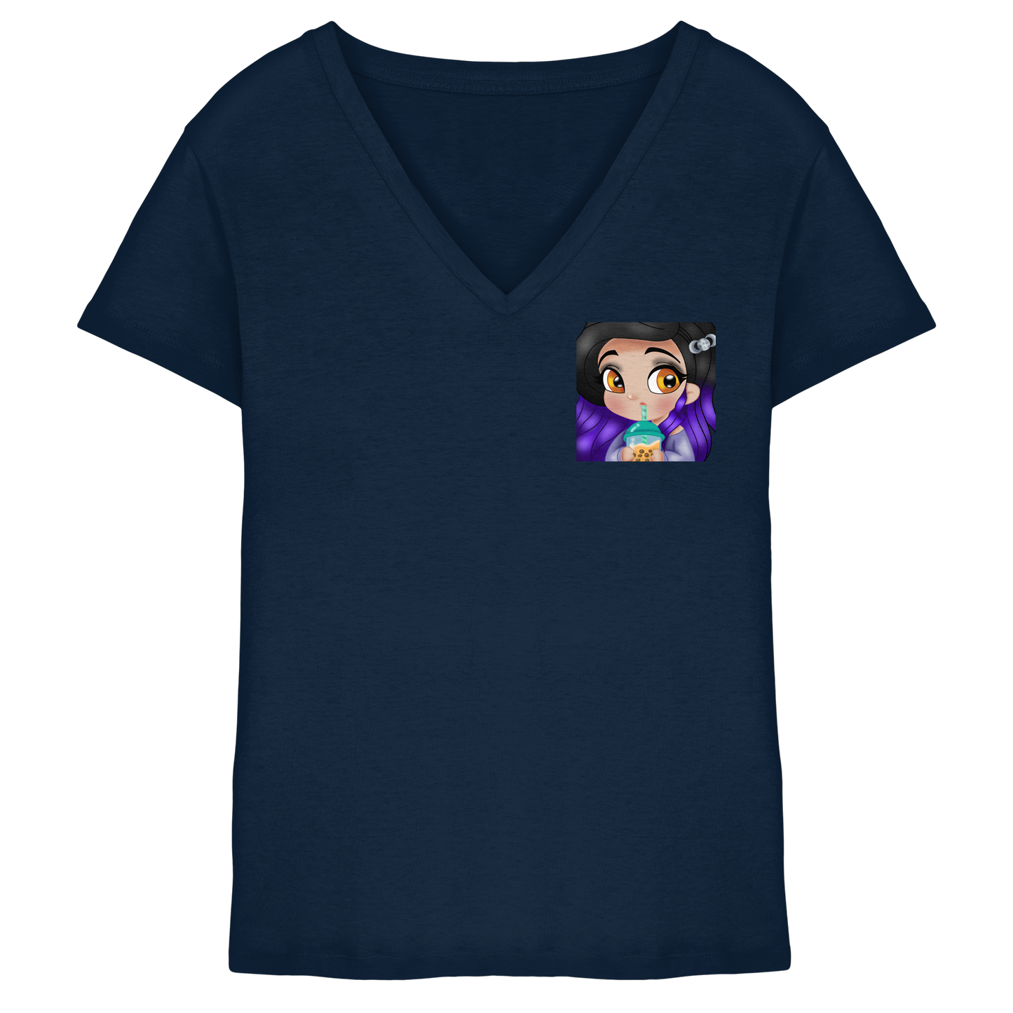 x_Kookie_Moon_x Sip - Ladies V-Neck Shirt