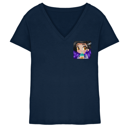x_Kookie_Moon_x Sip - Ladies V-Neck Shirt