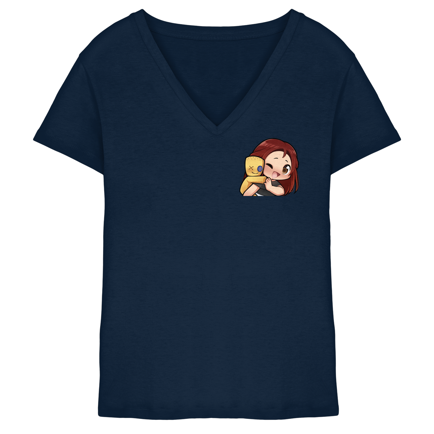 KoRngirL81 Hug - Ladies V-Neck Shirt