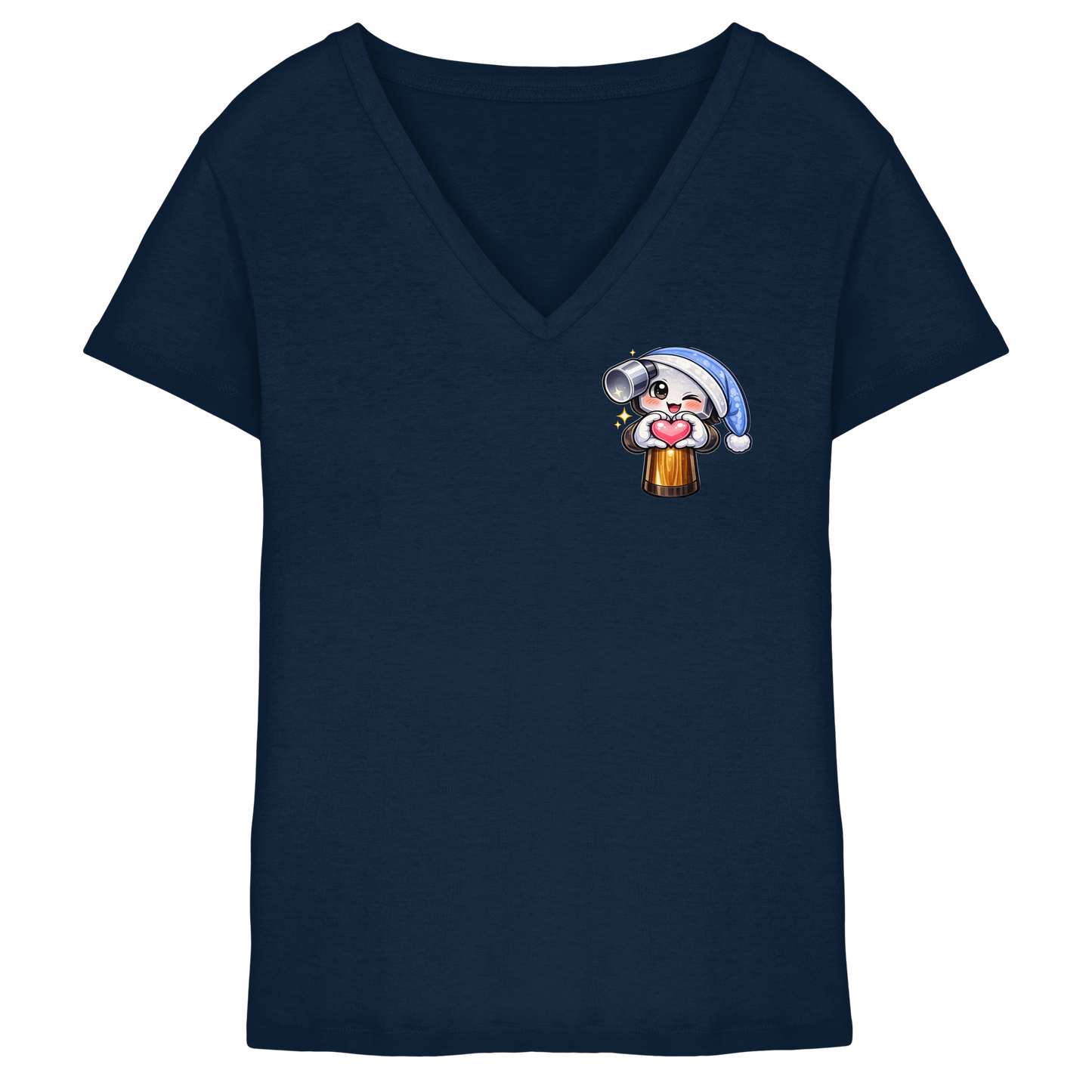 McHammer1502 Heart - Ladies V-Neck Shirt