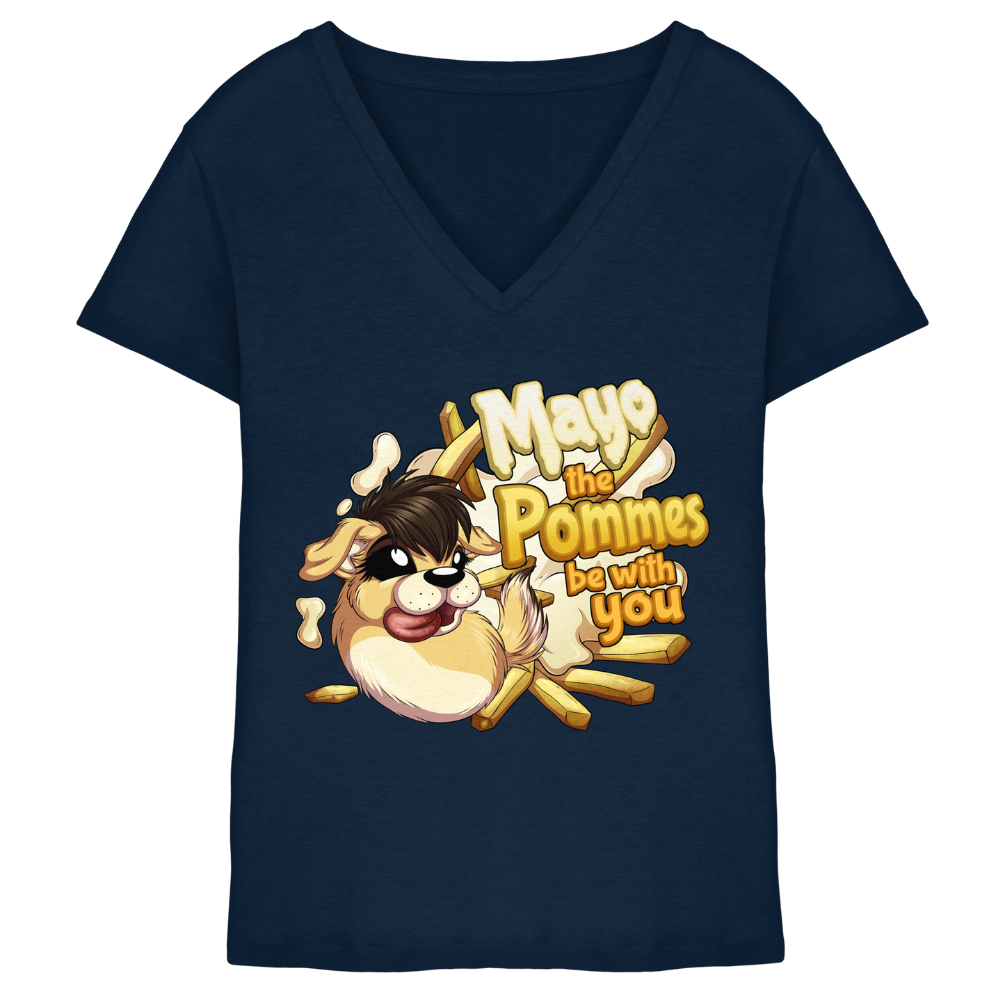 LupiArts Mayo - Ladies V-Neck Shirt