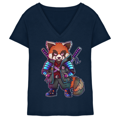 Spydermaniac Rotpanda - Ladies V-Neck Shirt
