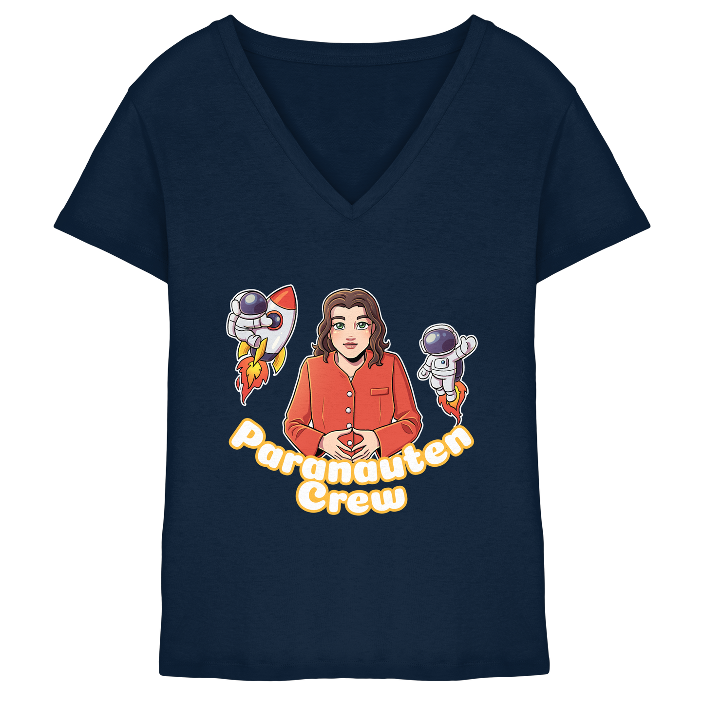 kairPARAvell Paranauten Crew - Ladies V-Neck Shirt (Frontprint)