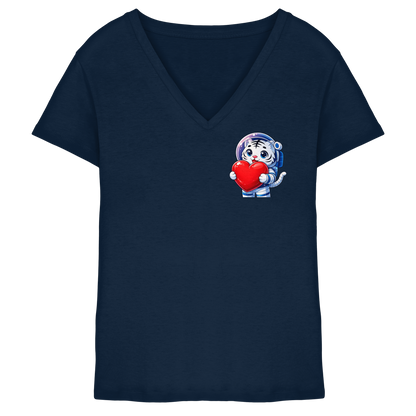 MaxxelVerse Heart - Ladies V-Neck Shirt