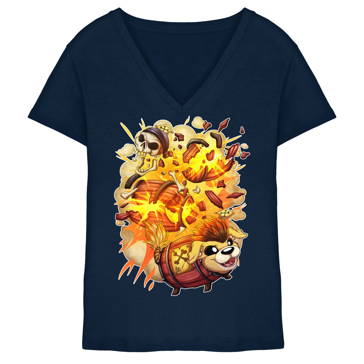 LupiArts LupiKEGto - Ladies V-Neck Shirt