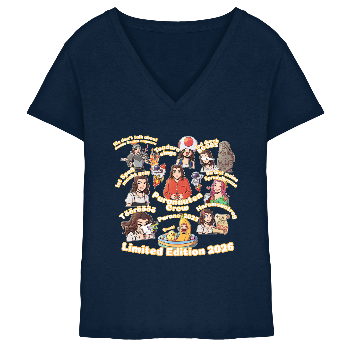 kairPARAvell MOMENTS - Ladies V-Neck Shirt (Frontprint)