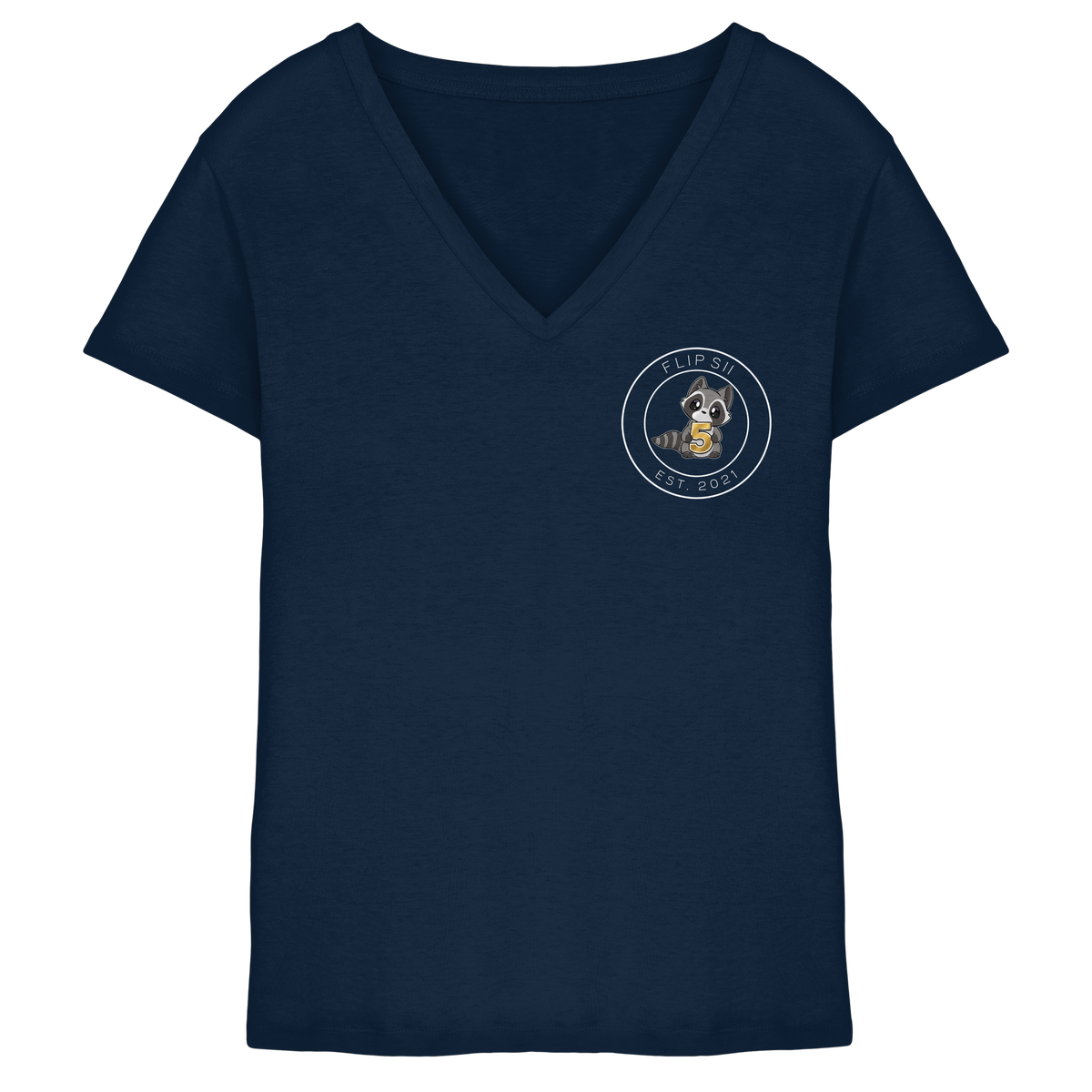 Flipsii_ Jubiläum - Ladies V-Neck Shirt