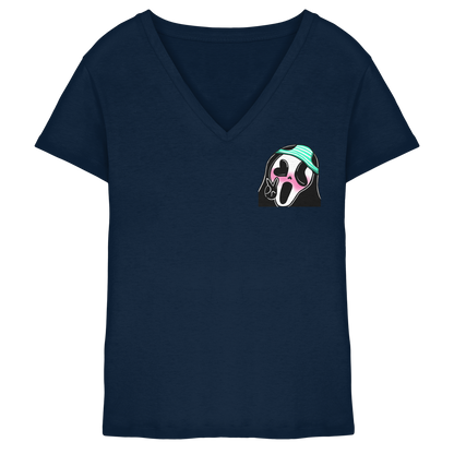 Xo_Purple_Dragon_oX GhostFace - Ladies V-Neck Shirt