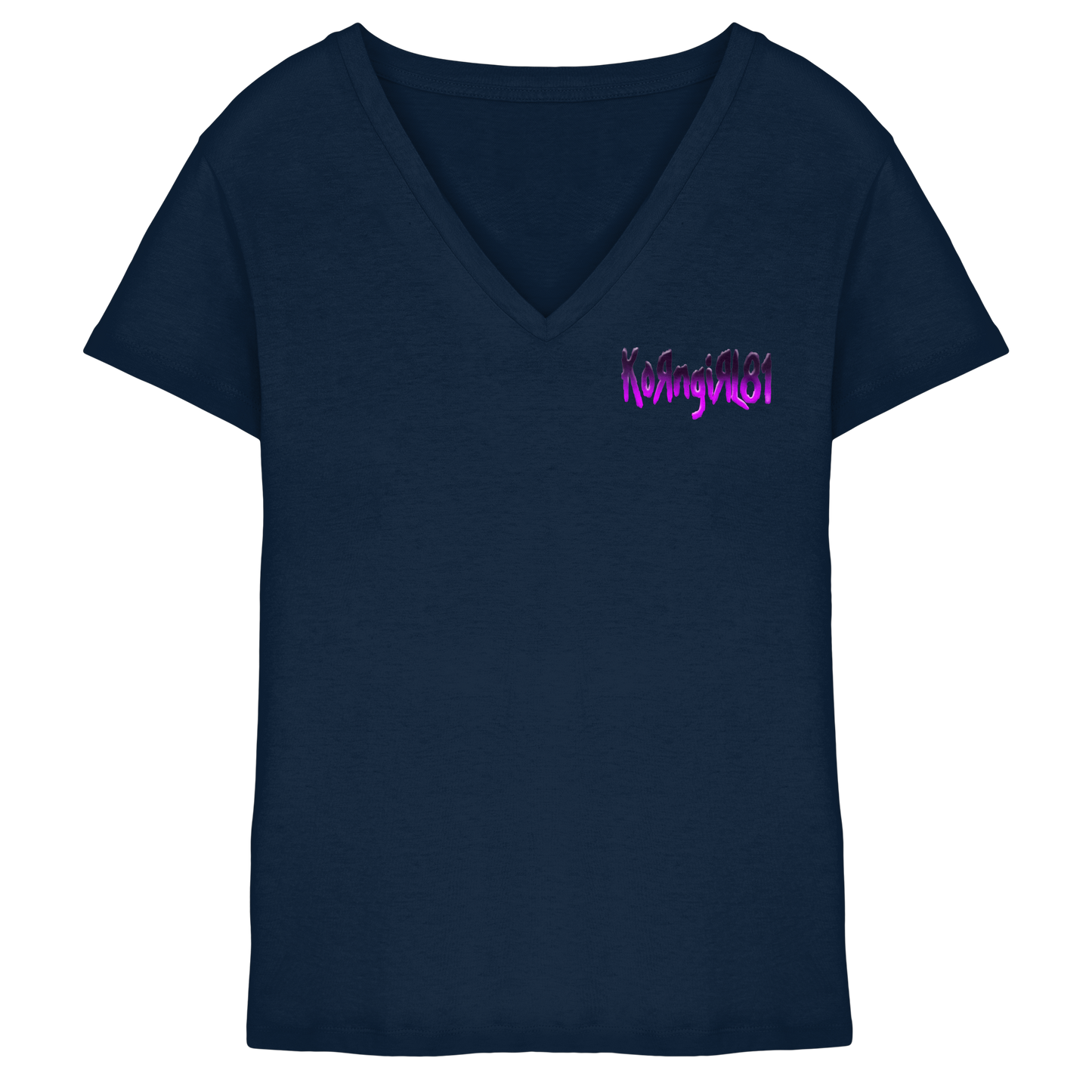 KoRngirL81 Logo - Ladies V-Neck Shirt