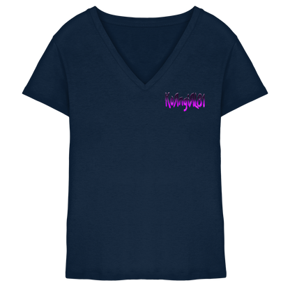 KoRngirL81 Logo - Ladies V-Neck Shirt