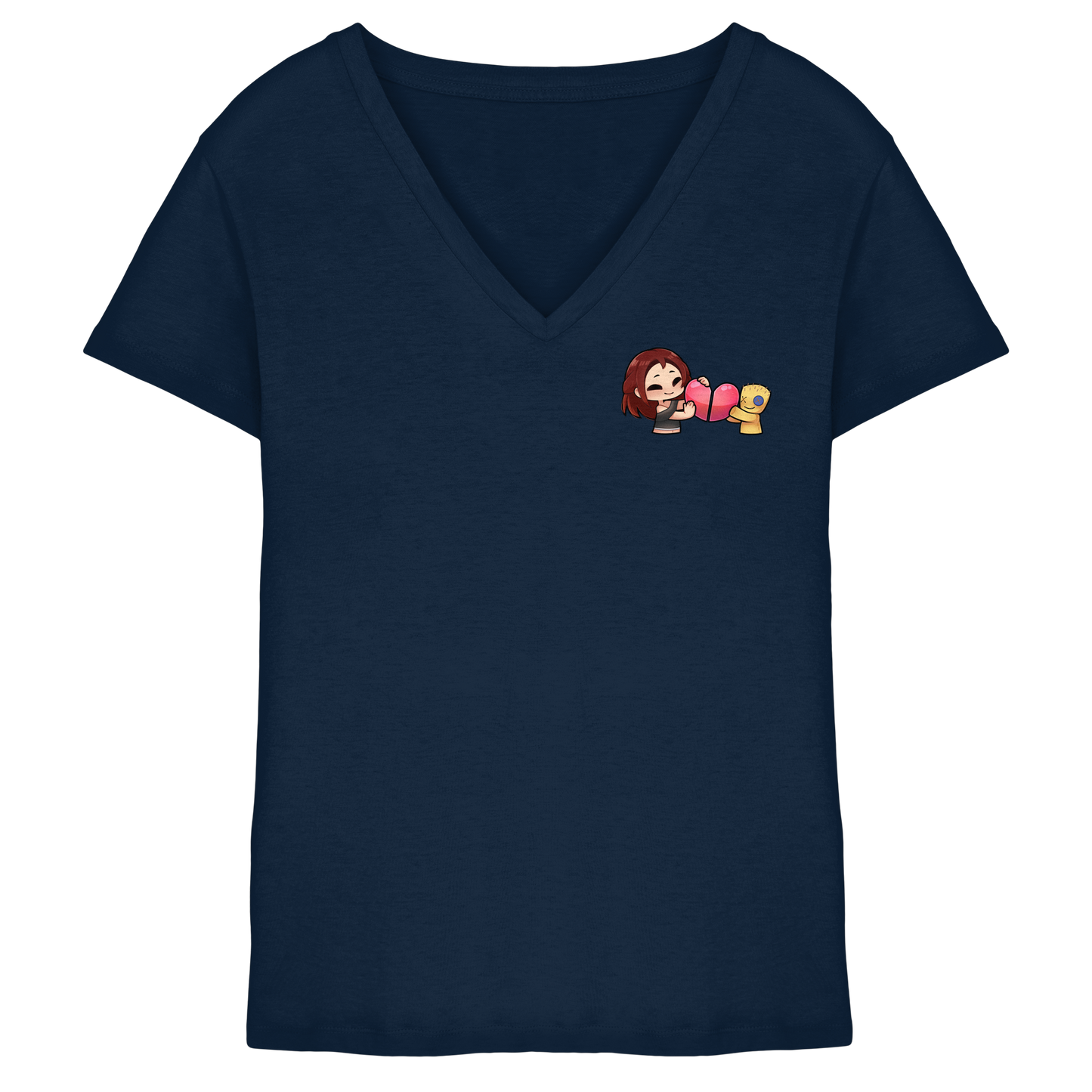 KoRngirL81 Herz - Ladies V-Neck Shirt