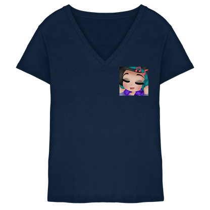 x_Kookie_Moon_x Music - Ladies V-Neck Shirt