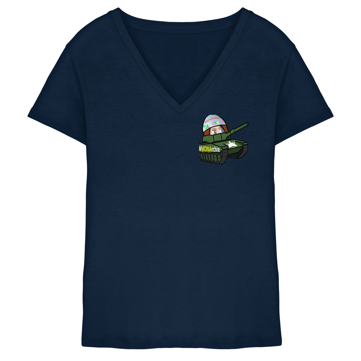 MonaLeesa Stealth - Ladies V-Neck Shirt