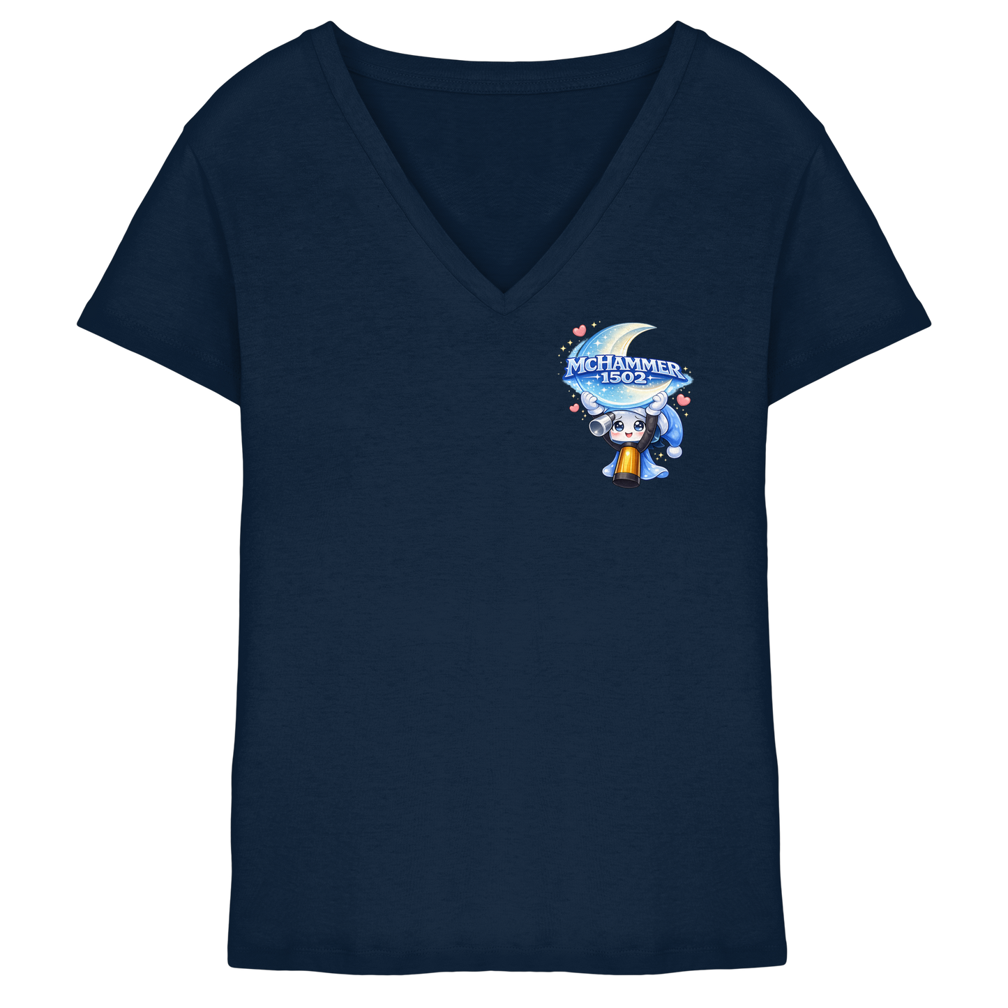 McHammer1502 Logo - Ladies V-Neck Shirt