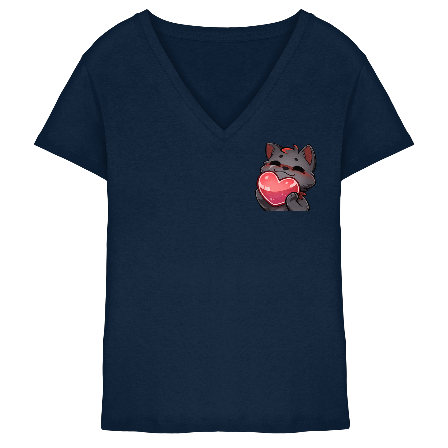 Blutwuff Heart - Ladies V-Neck Shirt