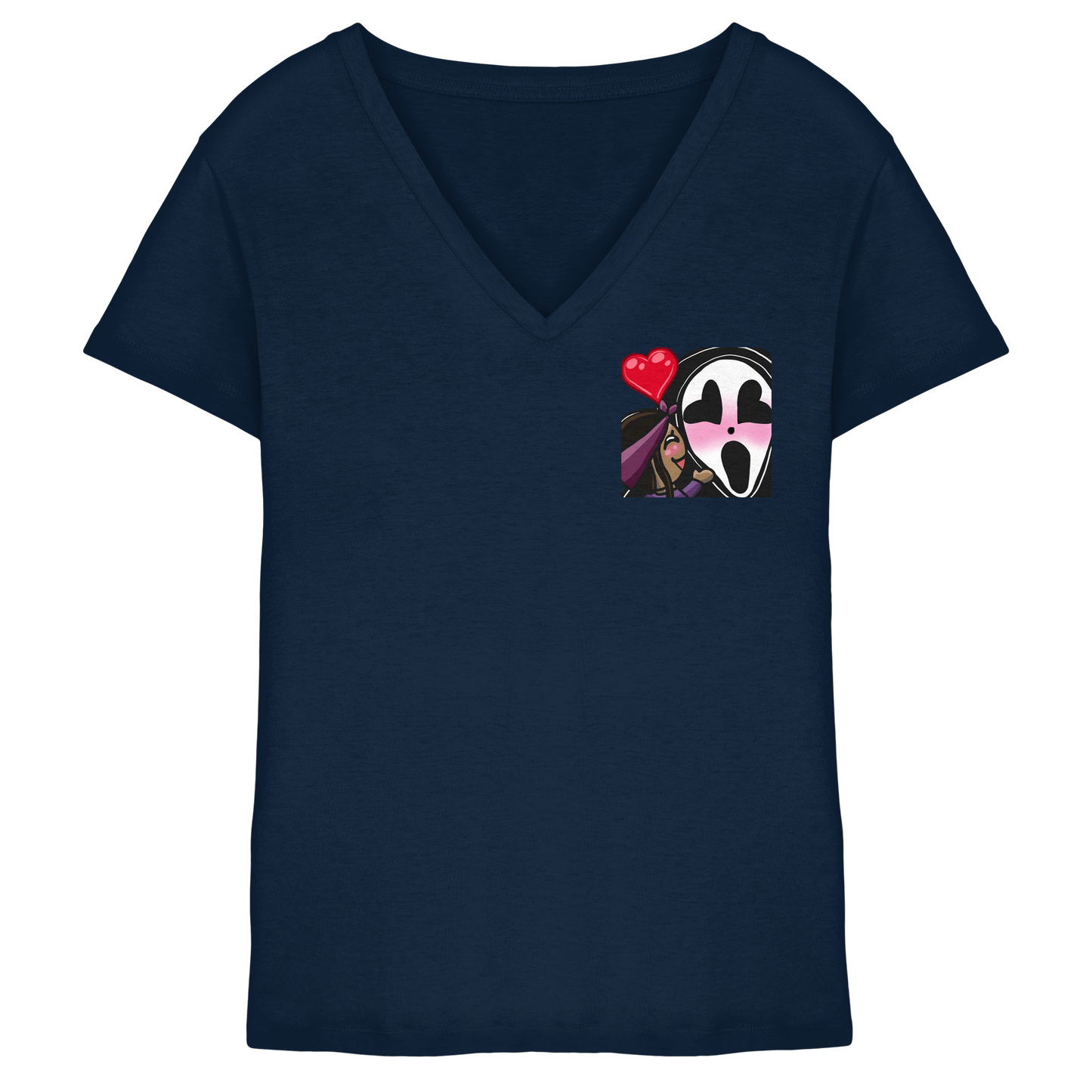 Xo_Purple_Dragon_oX Hug - Ladies V-Neck Shirt