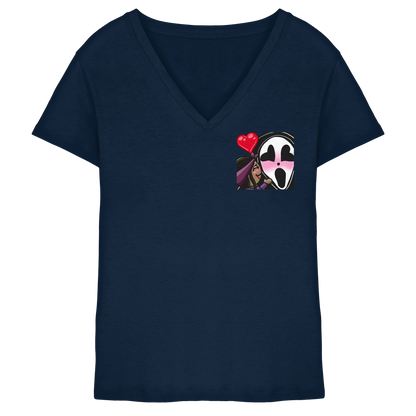 Xo_Purple_Dragon_oX Hug - Ladies V-Neck Shirt