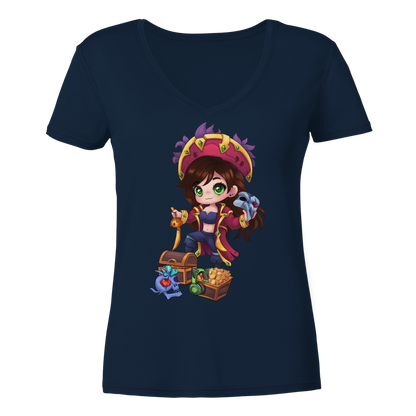 KykyNeko Pirat - Ladies V-Neck Shirt