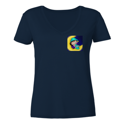 x_Kookie_Moon_x Sleep - Ladies V-Neck Shirt