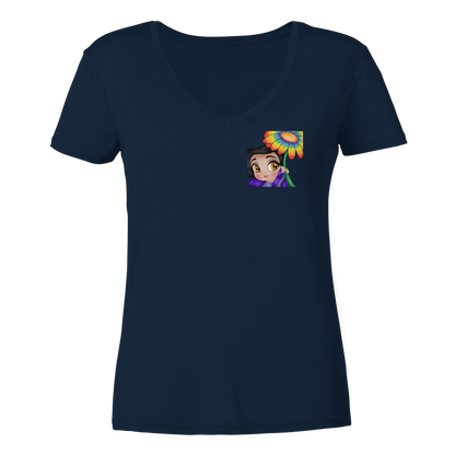 x_Kookie_Moon_x Blume - Ladies V-Neck Shirt