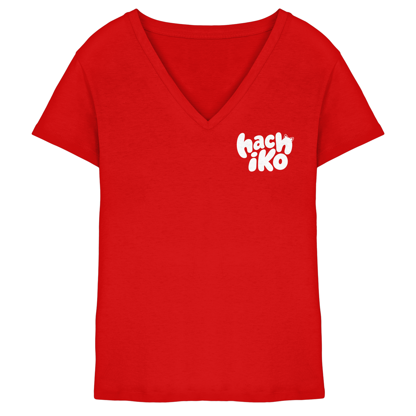 Hachiko Logo - Ladies V-Neck Shirt