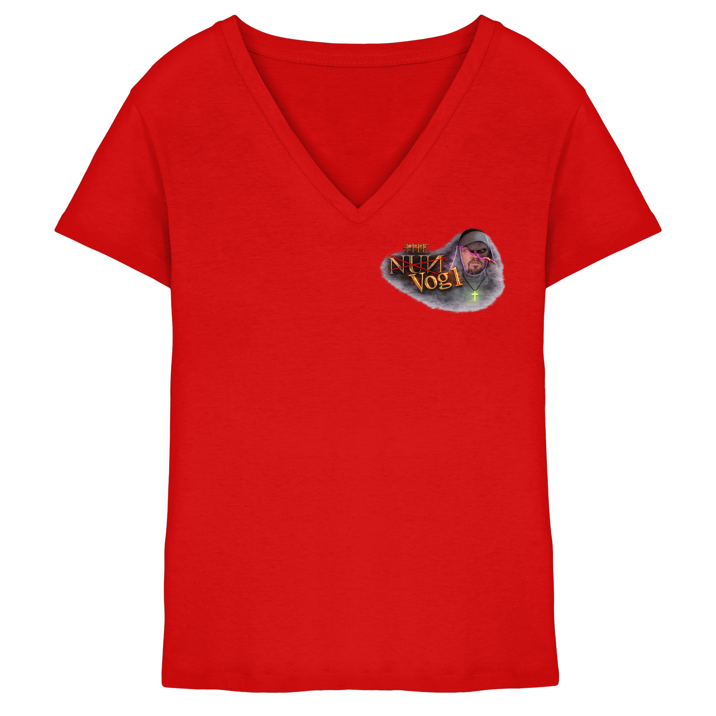 Voglspinner Nun - Ladies V-Neck Shirt