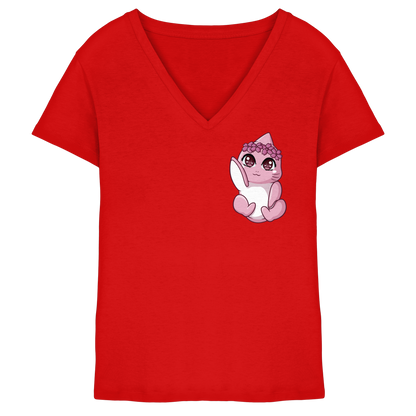 xMissSharkyx Hi - Ladies V-Neck Shirt