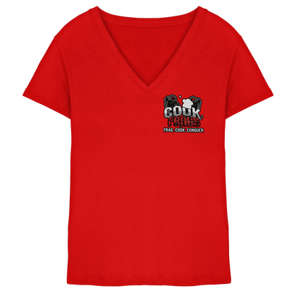 cookfrags Logo - Ladies V-Neck Shirt