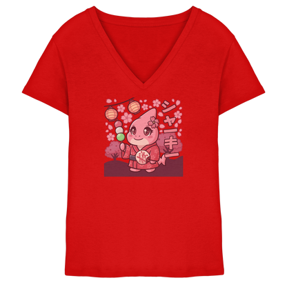 xMissSharkyx Festival - Ladies V-Neck Shirt