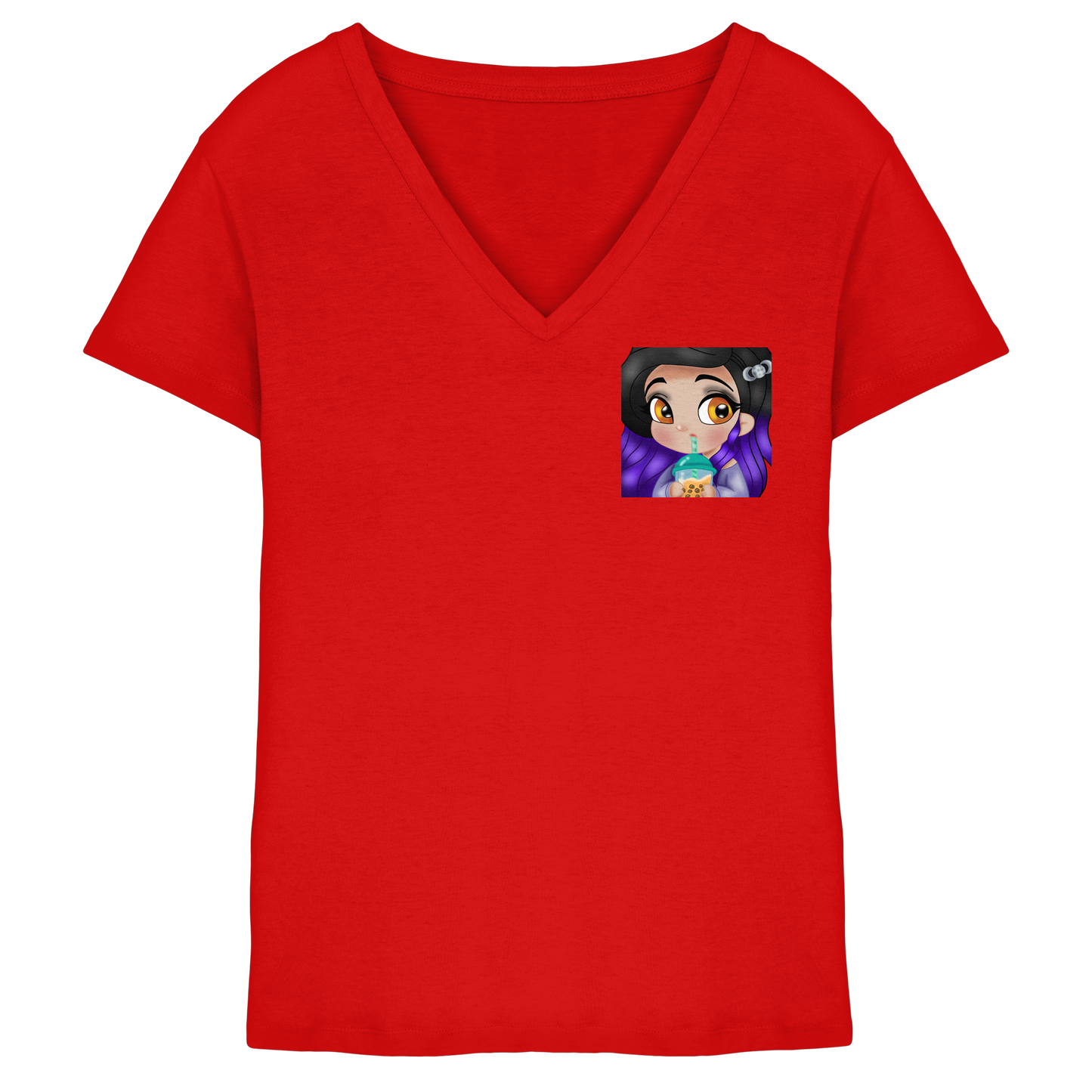 x_Kookie_Moon_x Sip - Ladies V-Neck Shirt