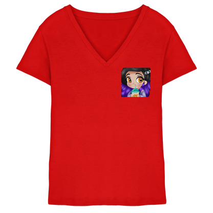 x_Kookie_Moon_x Sip - Ladies V-Neck Shirt