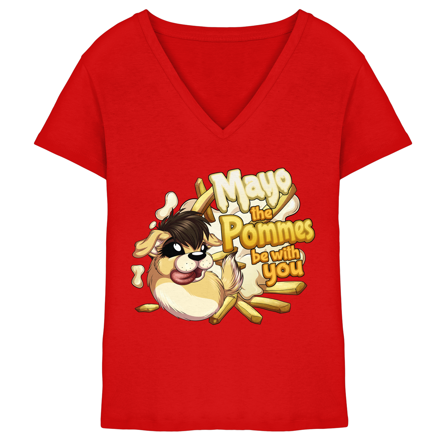 LupiArts Mayo - Ladies V-Neck Shirt