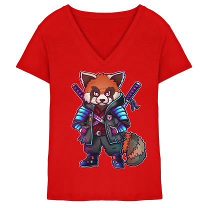 Spydermaniac Rotpanda - Ladies V-Neck Shirt