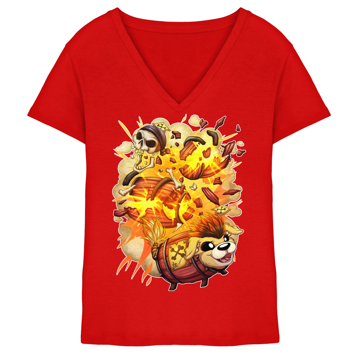 LupiArts LupiKEGto - Ladies V-Neck Shirt