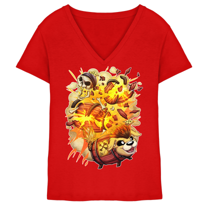 LupiArts LupiKEGto - Ladies V-Neck Shirt