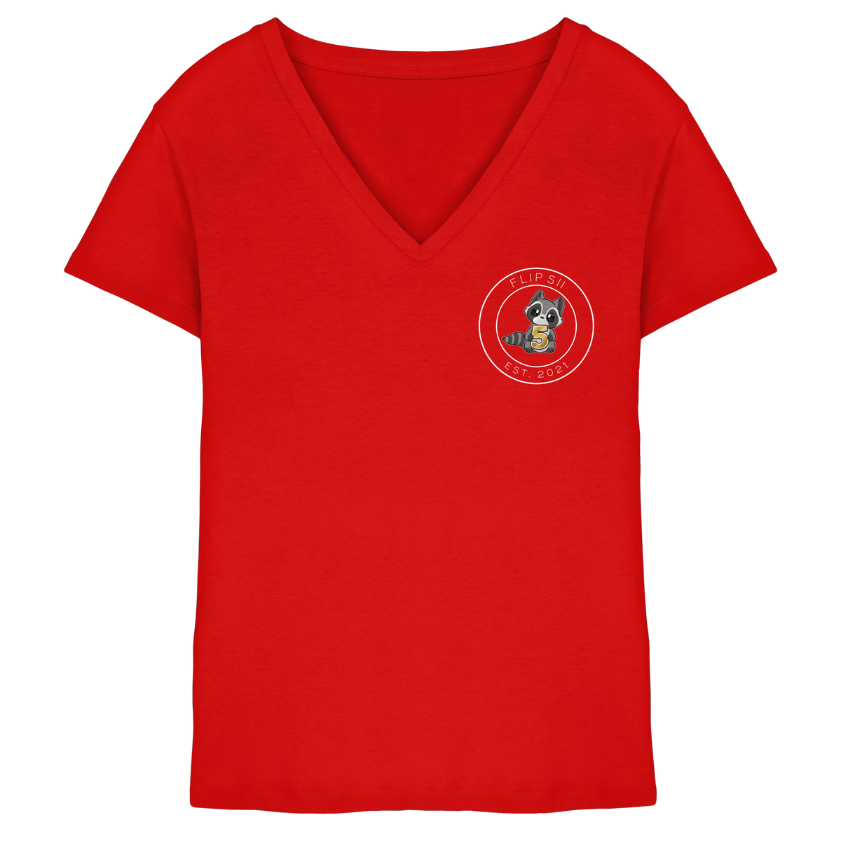 Flipsii_ Jubiläum - Ladies V-Neck Shirt