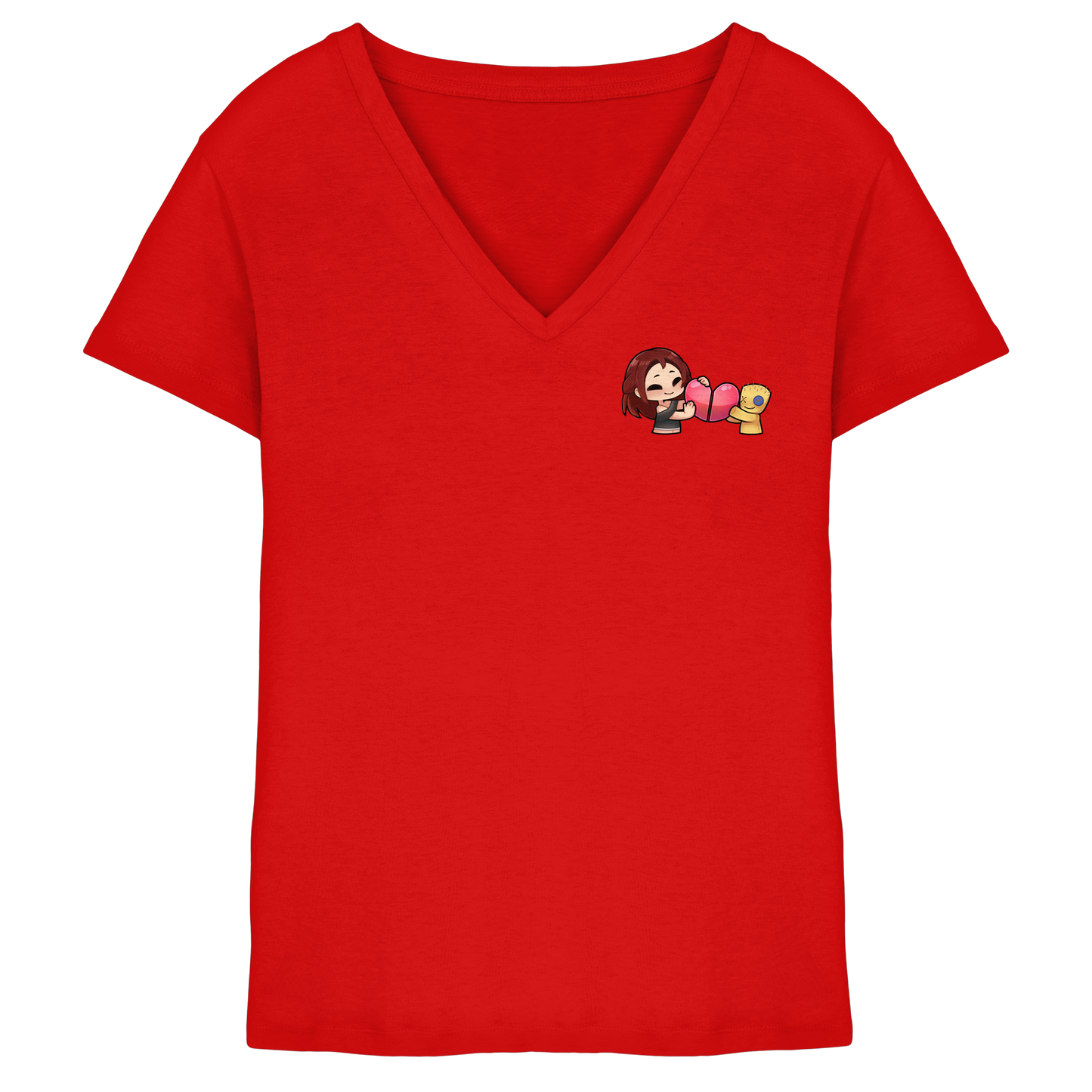 KoRngirL81 Herz - Ladies V-Neck Shirt