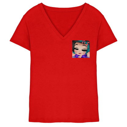 x_Kookie_Moon_x Music - Ladies V-Neck Shirt