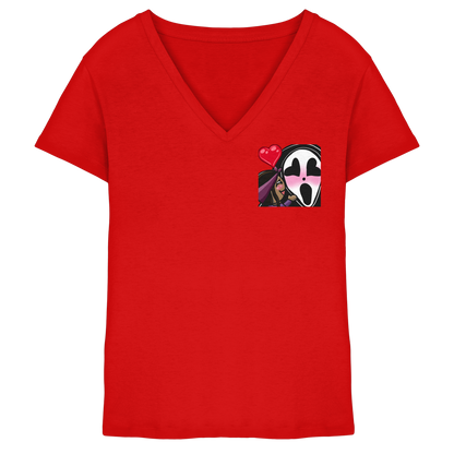 Xo_Purple_Dragon_oX Hug - Ladies V-Neck Shirt