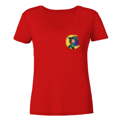 Kookie__Moon Logo - Ladies V-Neck Shirt