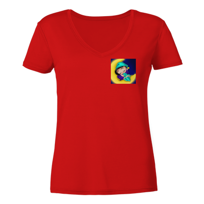 x_Kookie_Moon_x Sleep - Ladies V-Neck Shirt