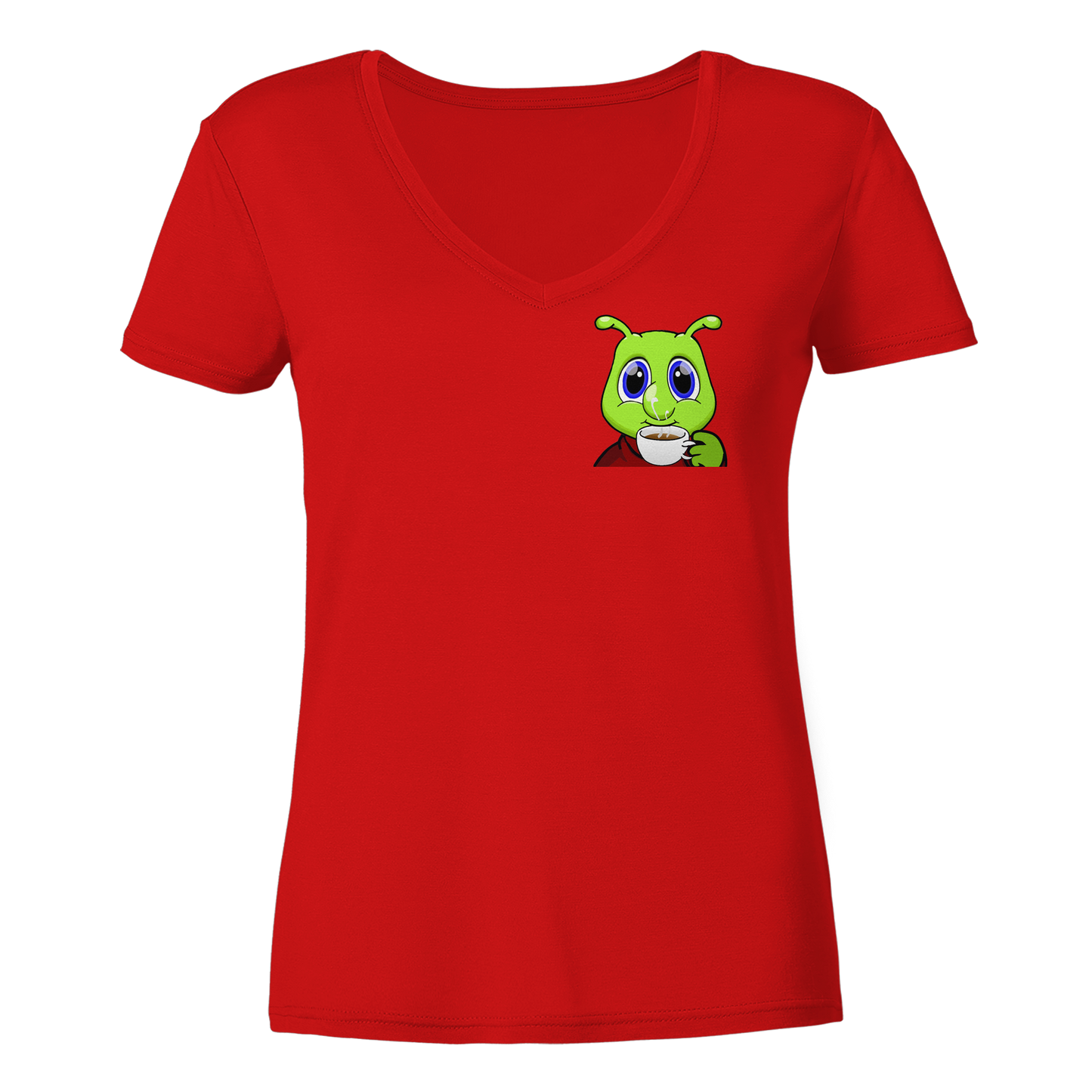 Raupi Coffee - Ladies V-Neck Shirt