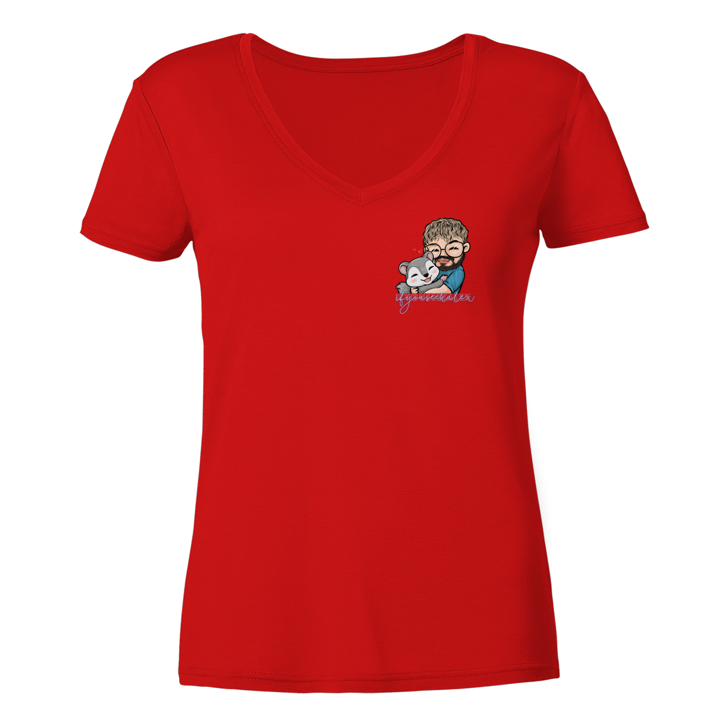 ifyouseekalex hug - Ladies V-Neck Shirt