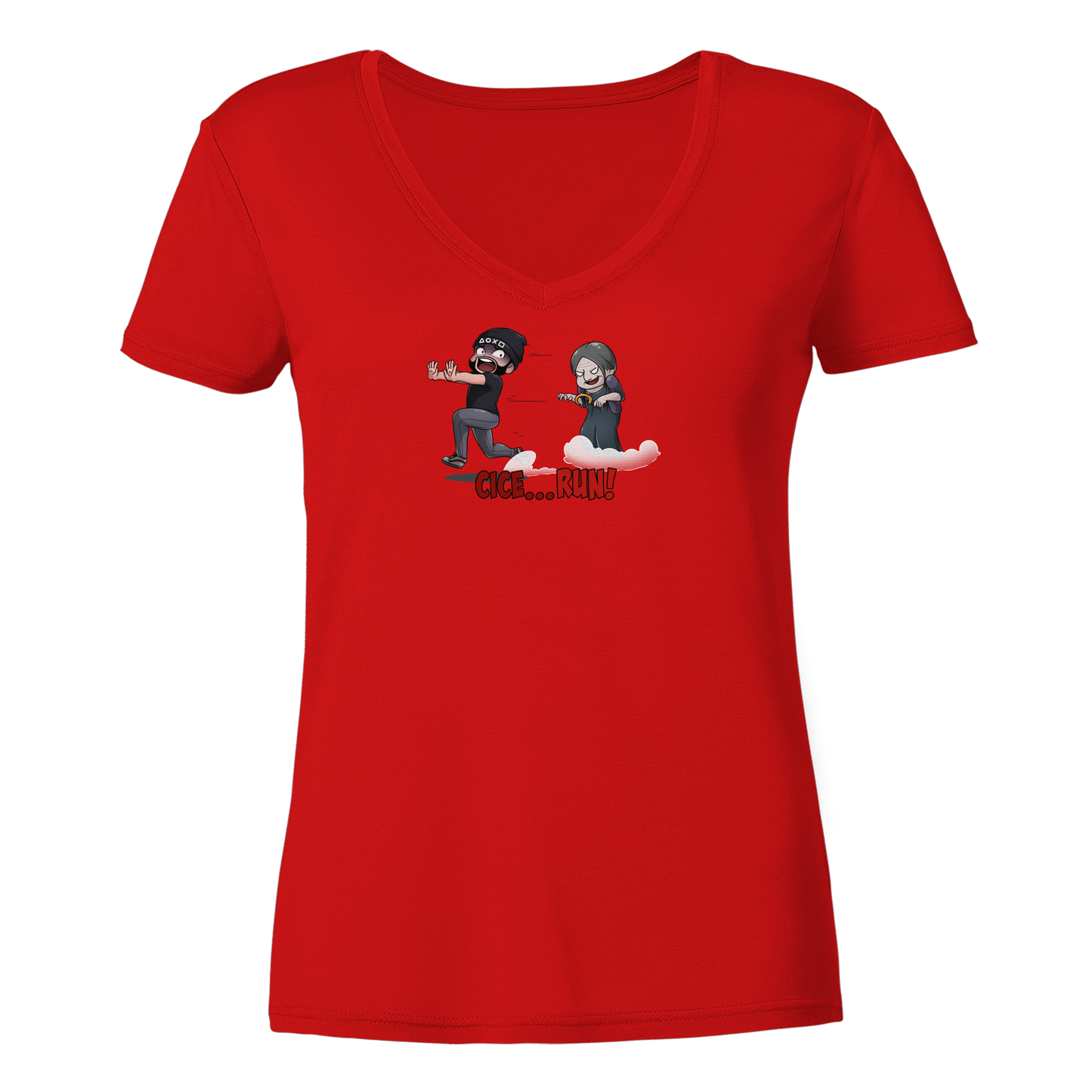 TheCiceroshows Cicero Run - Ladies V-Neck Shirt