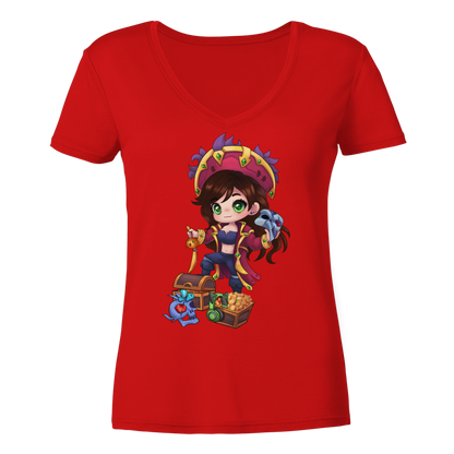 KykyNeko Pirat - Ladies V-Neck Shirt